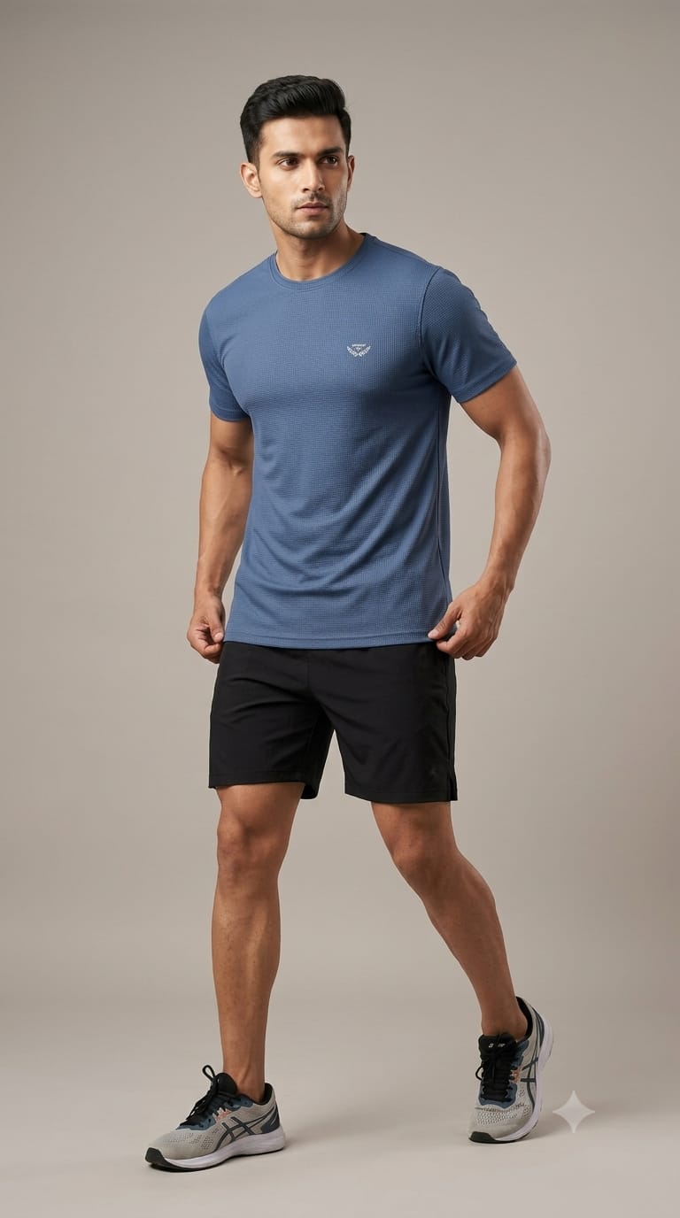 HALF SLEEVE ROUND NECK T-SHIRT FOR MEN