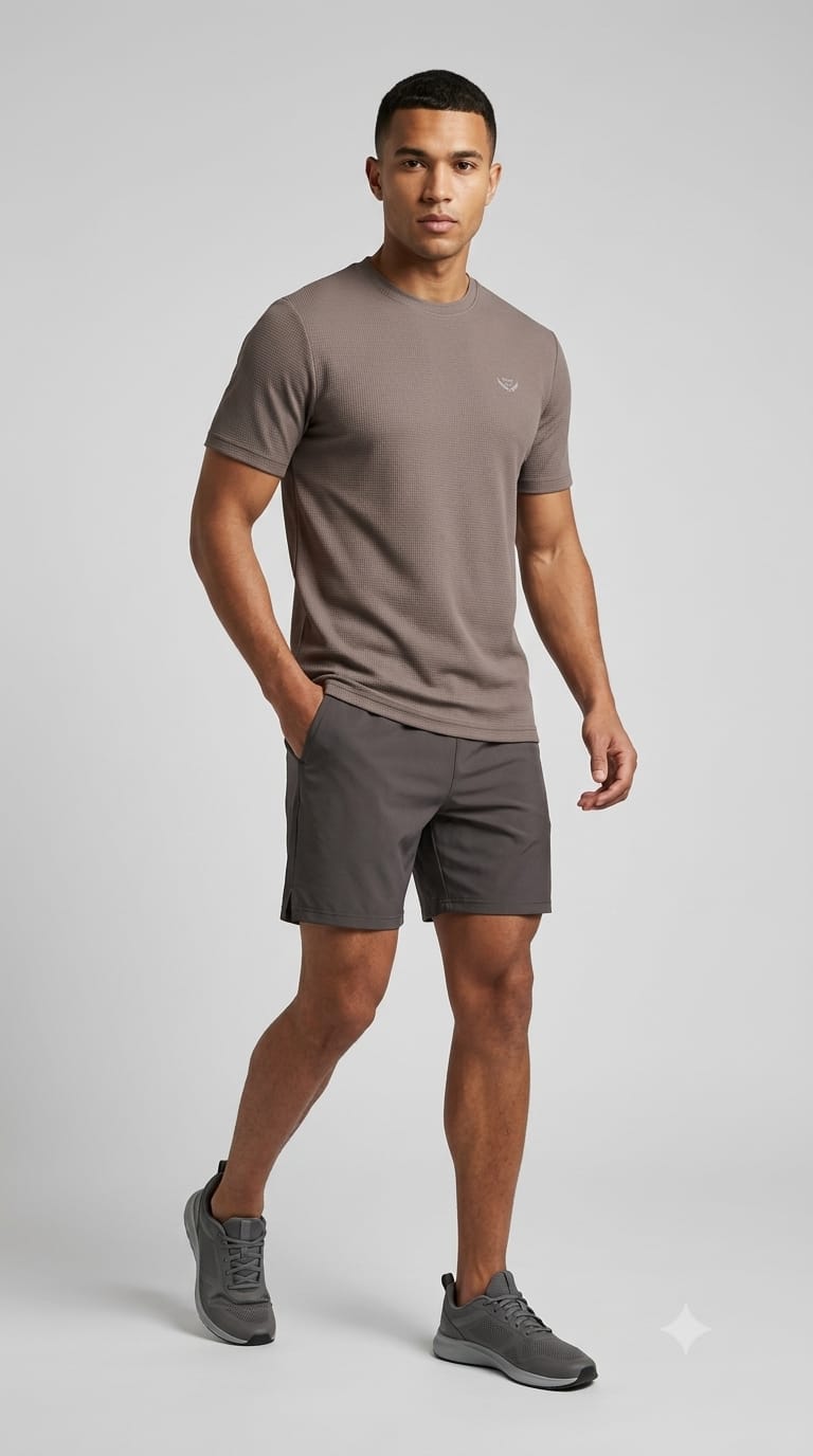 HALF SLEEVE ROUND NECK T-SHIRT FOR MEN