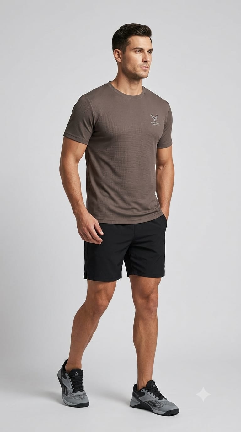 HALF SLEEVE ROUND NECK T-SHIRT FOR MEN