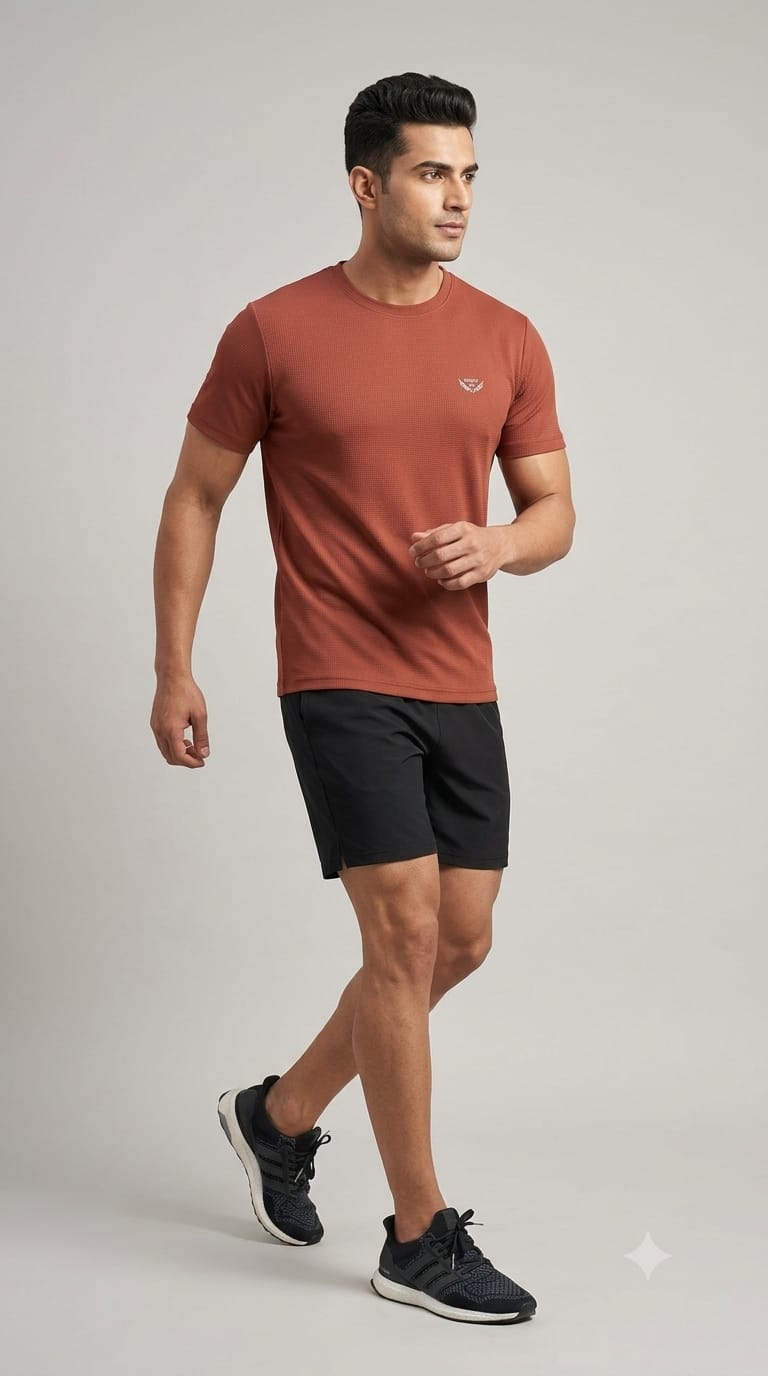 MEN'S round neck half sleeve t-shirts