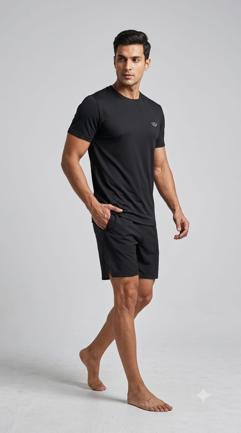 MEN'S round neck half sleeve t-shirts